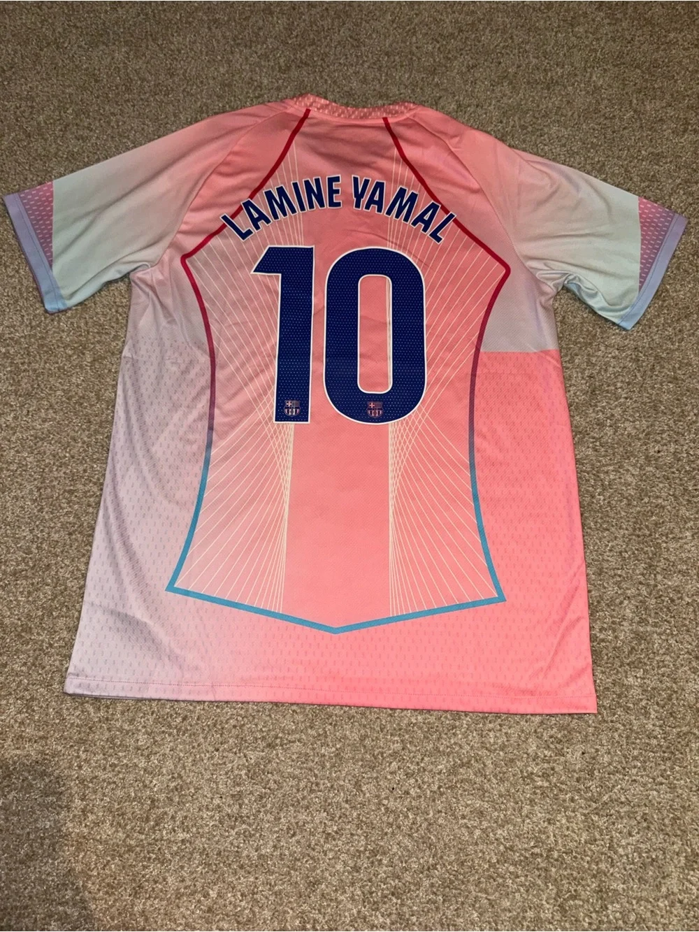 Nike FC Barcelona 2025/2026 Lamine Yamal #10 Special Edition Men’s Soccer Jersey - Picture 1 of 9